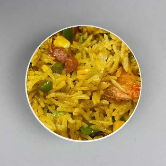 Coconut Fried Rice with Prawn